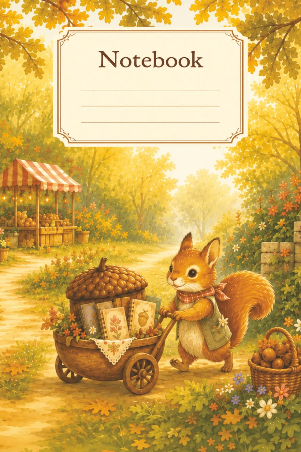 Autumn Squirrel notebook cover